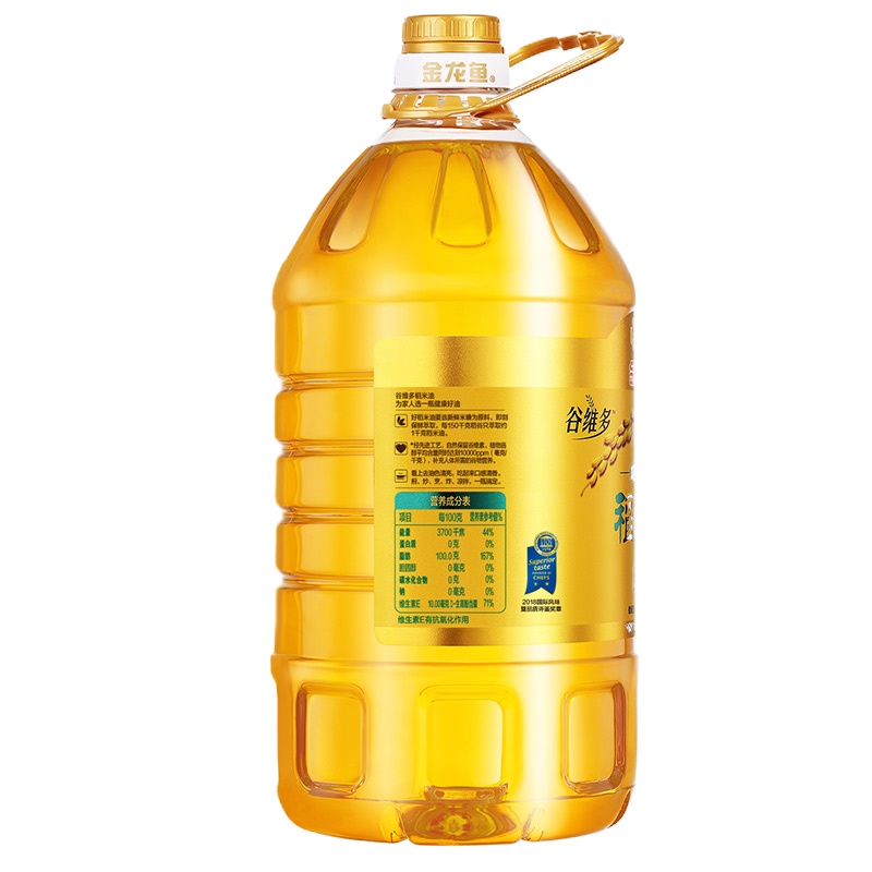 金龙鱼 食用油 双一万 谷维多稻米油5L.