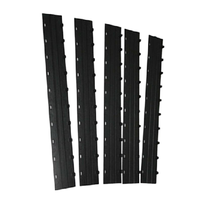 正彩(ZNCI)装订夹条黑色塑料十孔夹条3MM-36MM压条10孔装订条A4塑料活页十孔压条装订机文件装订机压边条 黑色