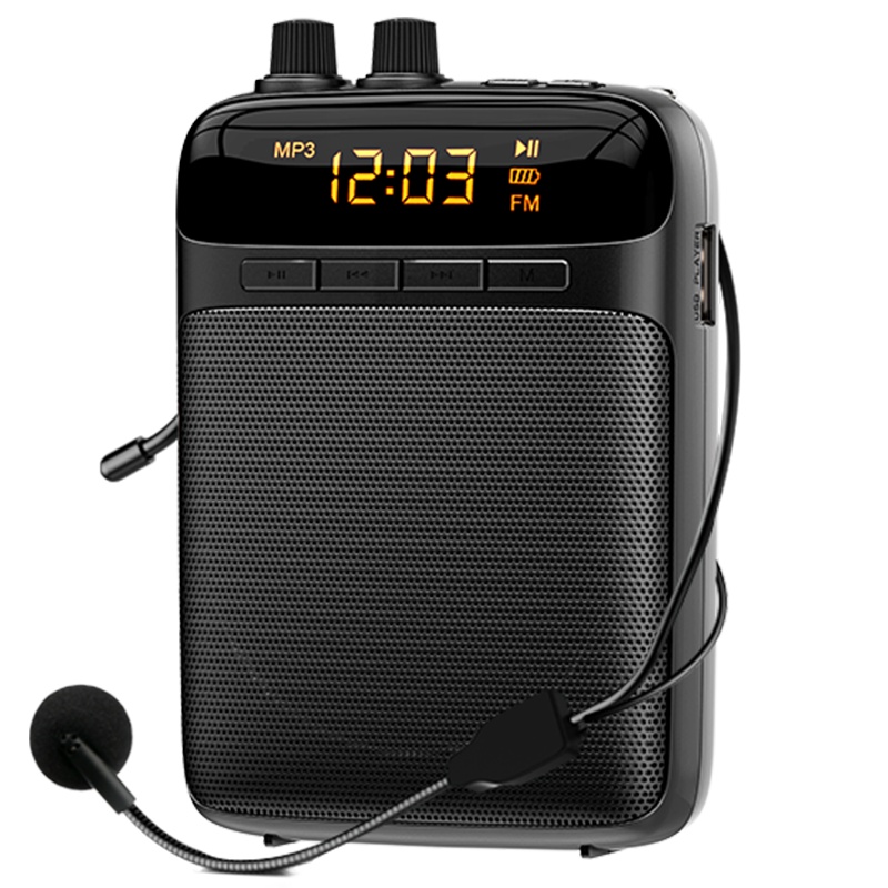 索爱 soaiy S-318MINI便携式小蜜蜂扩音器 教学教师导游 无线蓝牙AI智能迷你器播放器 黑色