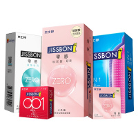 [苏宁自营]杰士邦jissbon官方旗舰店进口零感玻尿酸材质避孕套超滑女士专用呵护超薄组合装20只官方授权正品