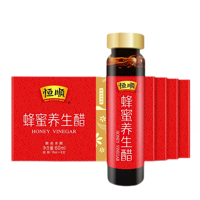 恒顺镇江香醋恒顺蜂蜜养生醋10ml*6支 酿造香醋饮品