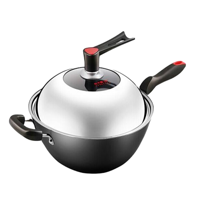 34cm铁锅无涂层烹饪锅具 通用C34D2 个