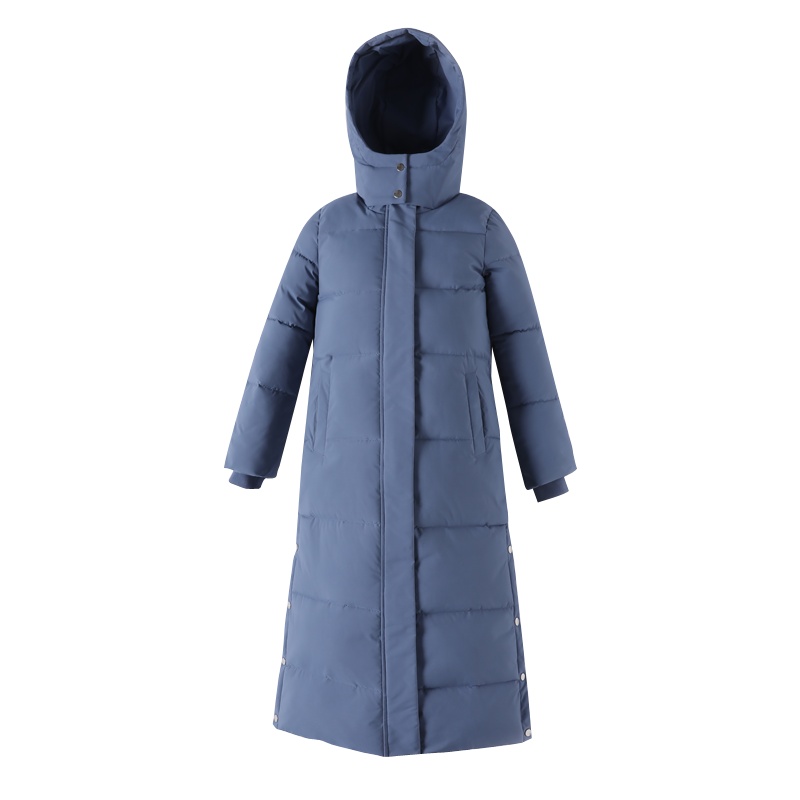 2024冬新款韩版超长款棉服女宽松过膝到脚踝加厚羽绒棉衣连帽外套