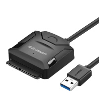 绿联sata转usb3.0硬盘转接线易驱线外置接口2.5/3.5英寸笔记本电脑转换光驱机械SSD固态硬盘读取器