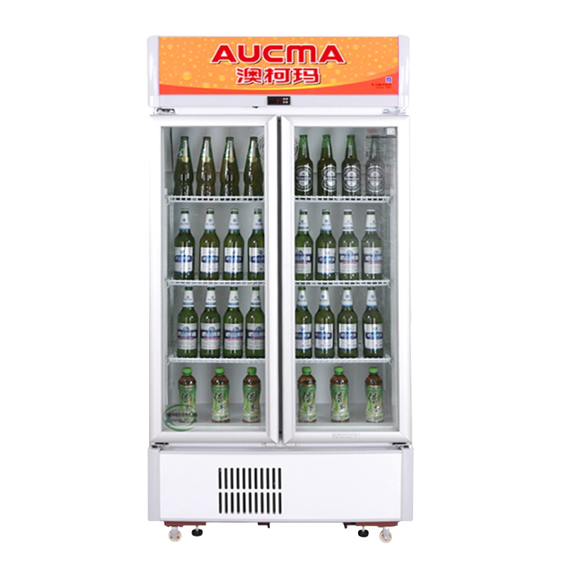 澳柯玛(Aucma) SC-409A 409升对开门 立式展示柜 侧开门商用展示柜保鲜冰箱商用 冷藏冷柜