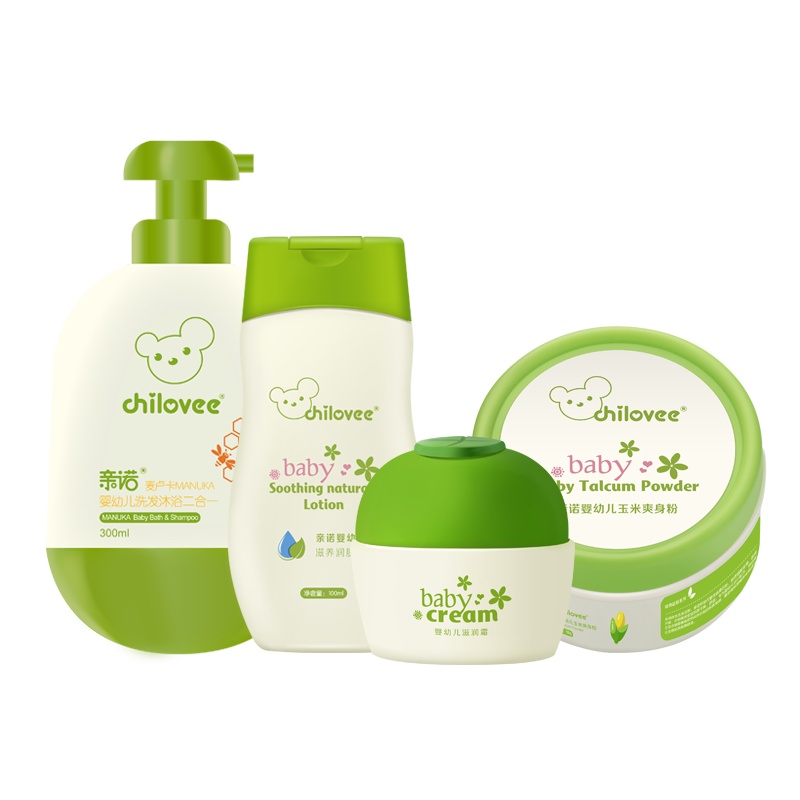 亲诺(chilovee)婴幼儿礼盒3件套母婴幼儿童洗护套装
