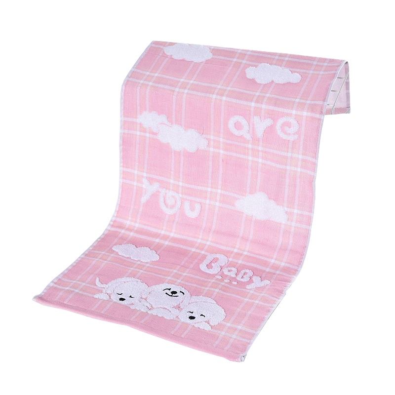 洁丽雅 8779 纯棉毛巾 纯棉绣花毛巾 面巾 76*34cm 3条装 粉色 (单位:件)