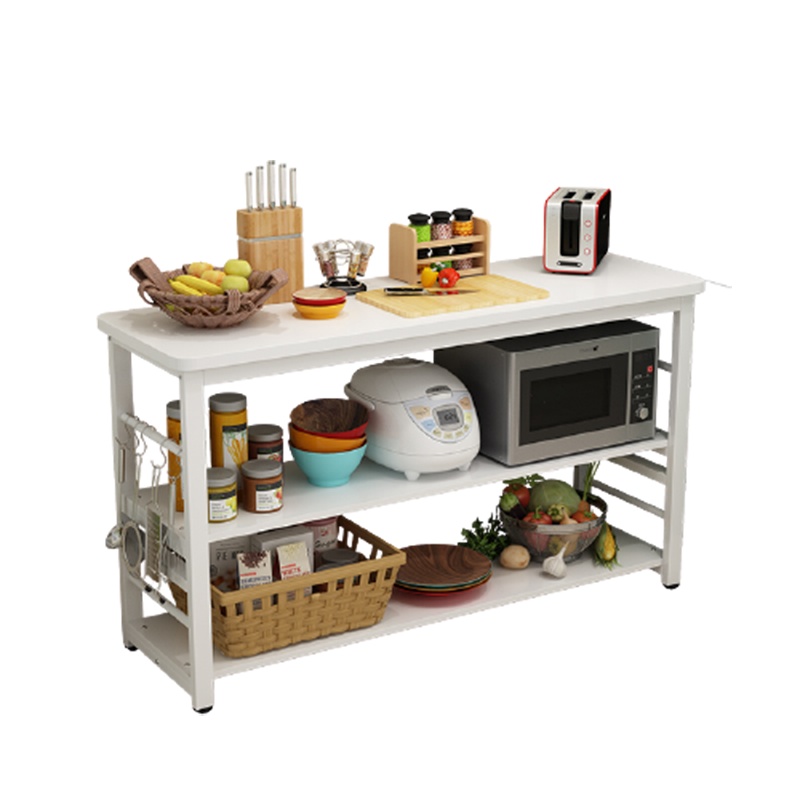 定制圆角阿斯卡利多功能 切菜桌料理桌移动导台小木桌长方形厨房桌09x