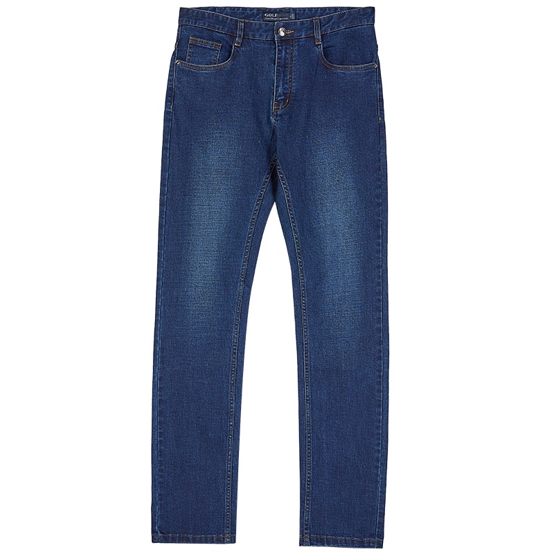 GOLF/高尔夫男士牛仔裤修身宽松弹力休闲直筒牛仔裤长裤