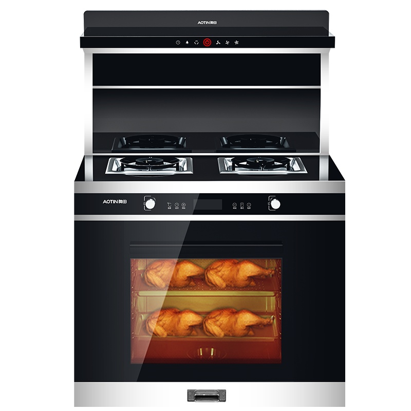 AOTIN/奥田M3集成灶蒸烤箱一体机智能蒸箱一体灶家用油烟机燃气灶(液化气款)