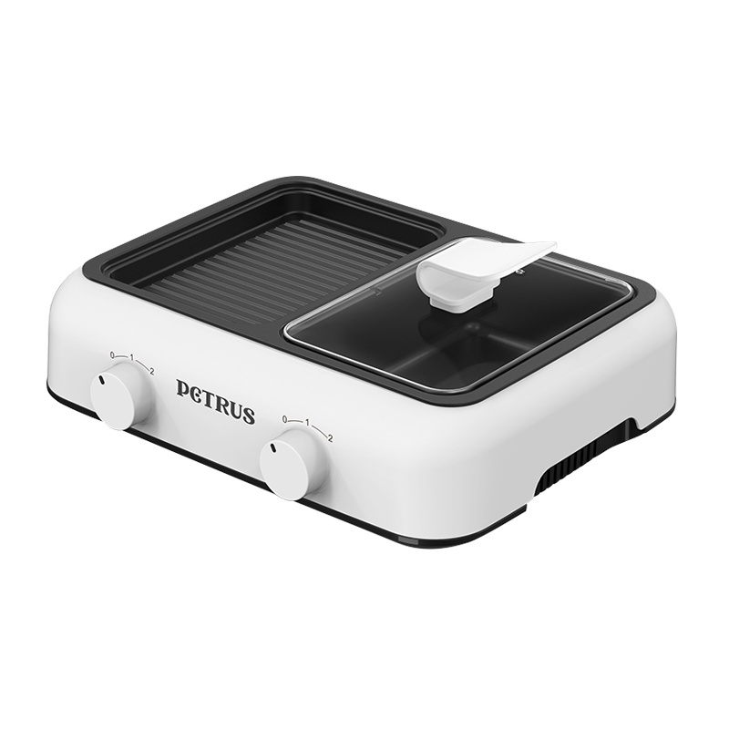 柏翠PE5100多功能烧烤锅火锅料理锅电烤盘烧烤炉家用网红电烤锅