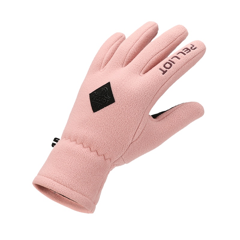 伯希和PELLIOT户外保暖手套 男女情侣冬季运动加厚保暖骑行抓绒触屏手套