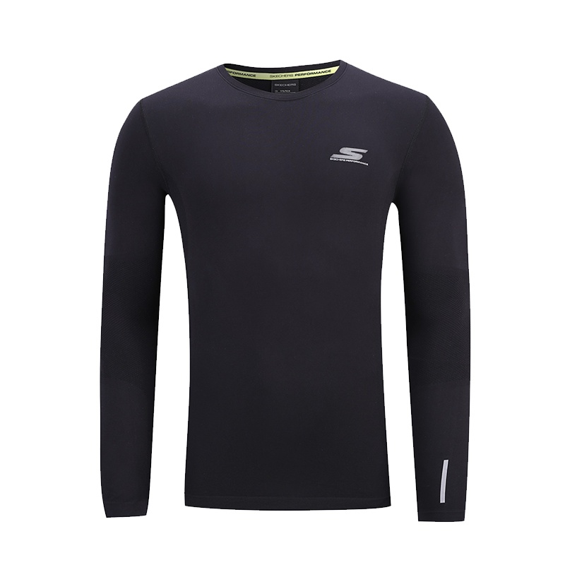 Skechers斯凯奇 男装针织长袖T恤衫 SAMW17116