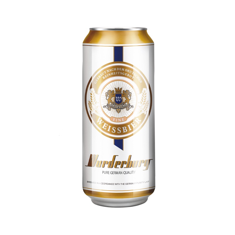 沃德古堡wurderburg 1516德国小麦精酿白啤酒500mL*12听国产整箱装原浆浑浊型