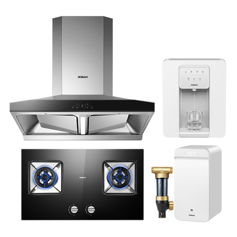 老板(ROBAM)厨电套装 油烟机灶具 净水器管线机68A0+57B0+JV332A-600G+GX03+GL05