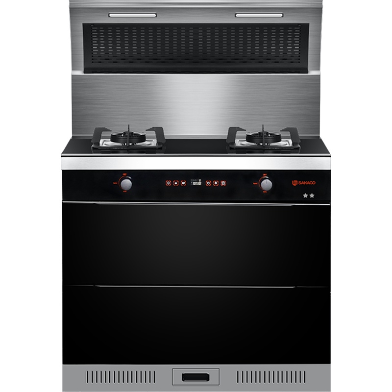板川(SAKACO)集成灶集成一体灶侧吸下排式 油烟机燃气灶消毒柜储藏LED照明家电套装 乐派 H20 气电两用