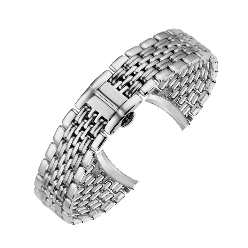 傲途原装适用于浪琴钢表带律雅L4.760.860.260男女士手表带钢带精钢钢带金属钢表链13 18mm