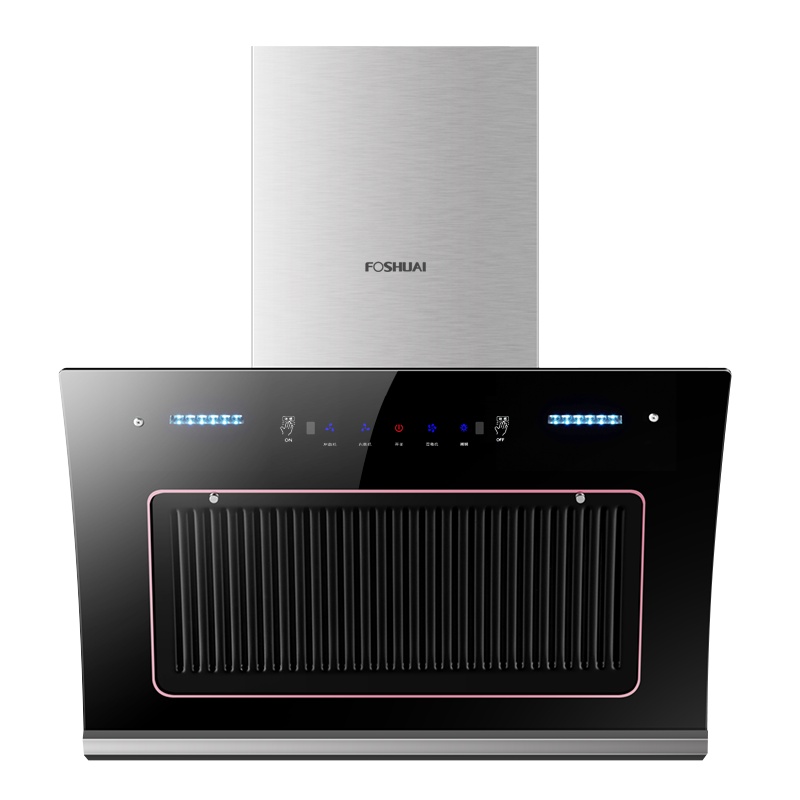 方帅(FOSHUAI)25m³侧吸式抽油烟机单机 双电机单烟机 家用厨房触控式大吸力脱排排烟罩 挥手感应 油烟分离易清洁