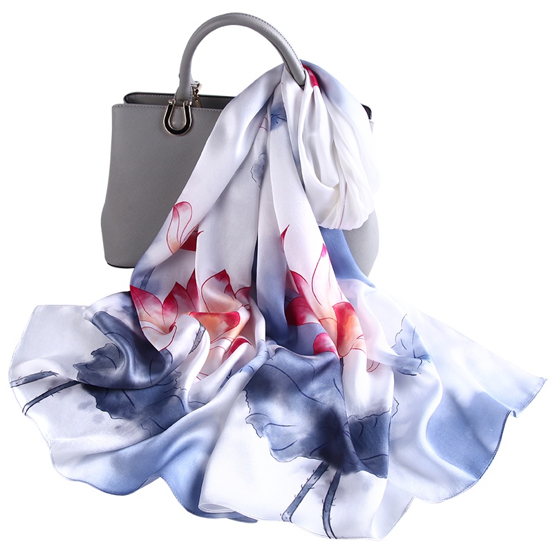 上海故事真丝围巾女妈妈款百搭夏季薄款防晒桑蚕丝巾旗袍外搭披肩送礼佳品