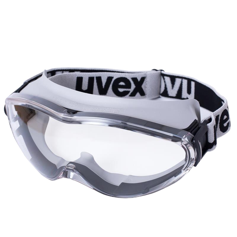 德国UVEX优唯斯 防护眼镜护目镜 防冲击镜户外男女式骑行防风防沙防尘 黑色全密封摩托镜 防护眼罩