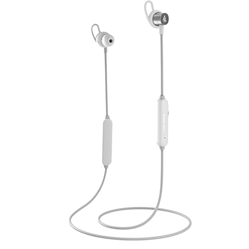 Edifier/漫步者 W200BT 经典版 磁吸入耳式 无线运动蓝牙线控耳机 手机耳机 音乐耳机 带麦可通话 金属银