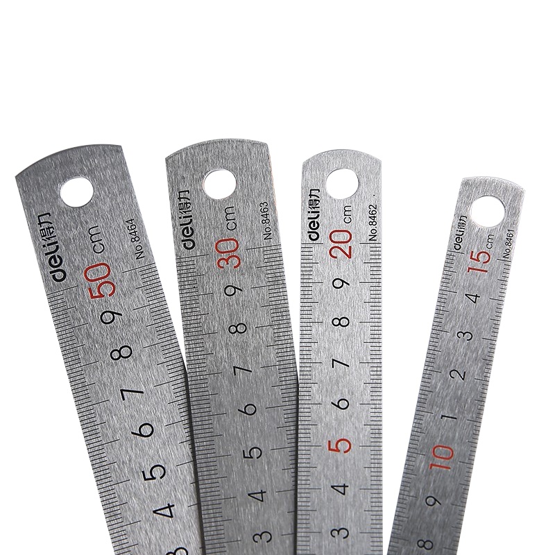 得力8463钢直尺(银色)(单位:件)
