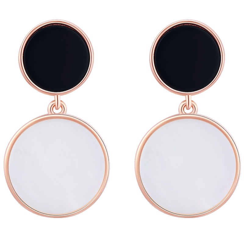 佰色传情高级感耳钉法式复古耳饰女纯银几何大牌耳环简约冷淡风