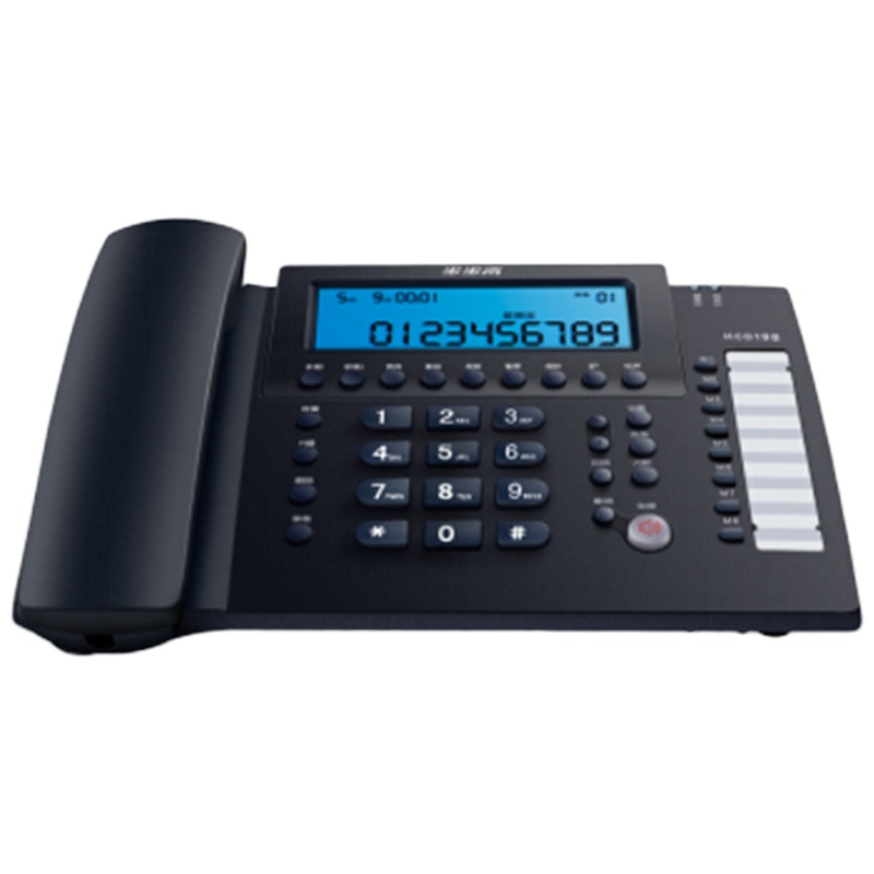 步步高(BBK)录音电话机 固定座机 办公家用 接电脑海量存储 智能屏幕拨打 HCD198深蓝