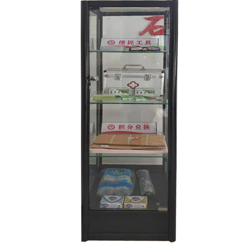 卡里鳄玻璃酒柜现代透明玻璃柜陈列柜客厅柜展示柜KLE—ZSG04靠墙落地柜模型展览柜储物柜