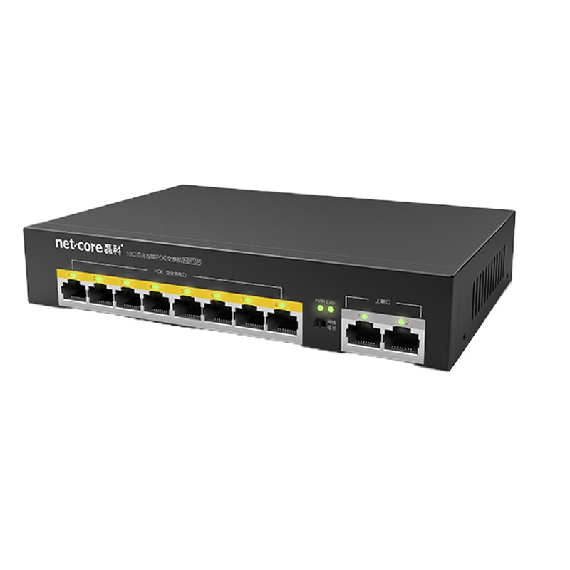 磊科(NETCORE)POE交换机百兆监控交换机 模块标准48V供电 NS110P 百兆8+2口
