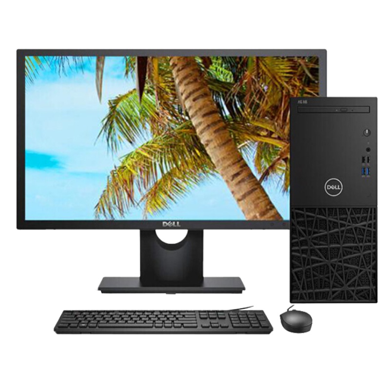 戴尔(DELL)成铭3988商用台式电脑整机 23.8英寸显示器(I3-9100 8GB 128GB+1TB W10)