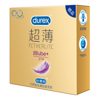 (非卖品)杜蕾斯 避孕套 超薄 润 2只装 超薄款安全套