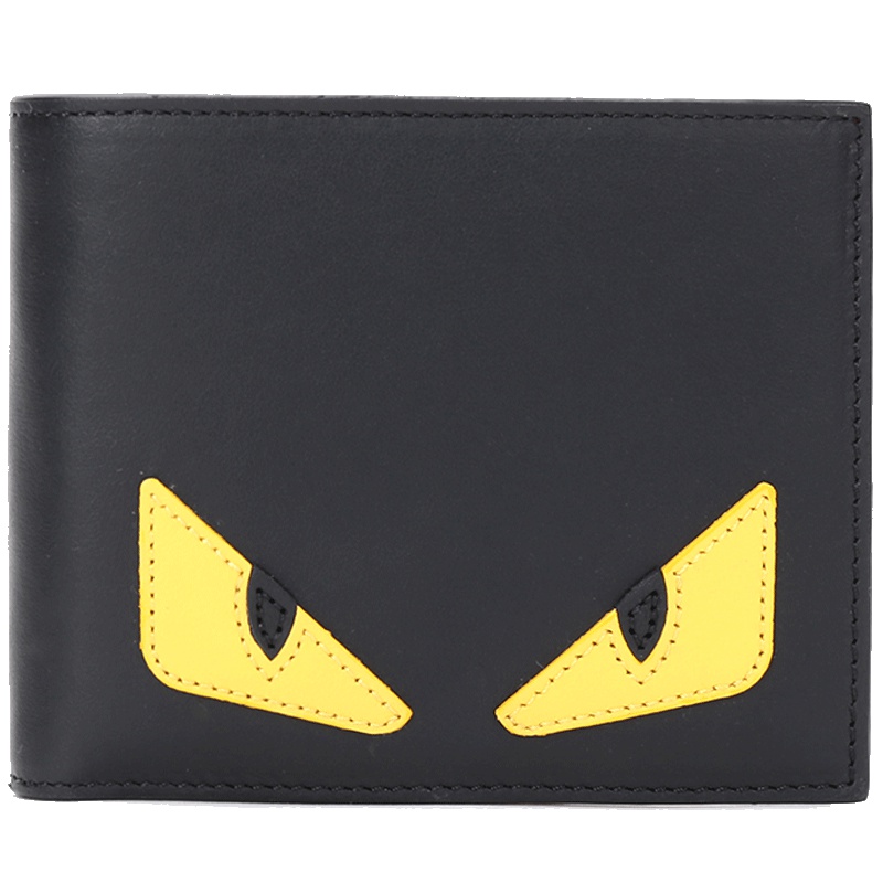 FENDI 男士BAG BUGS眼睛图案牛皮短款钱包钱夹 7M0001 O73