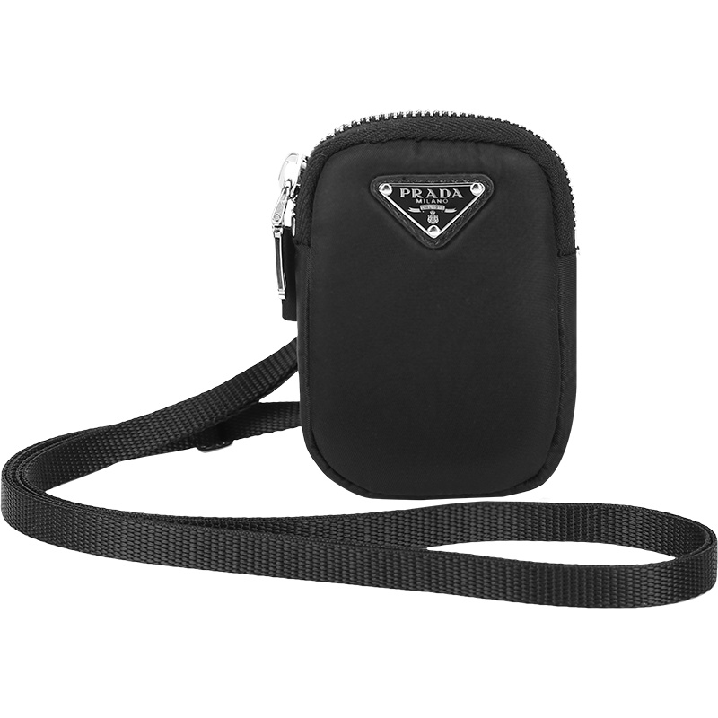 普拉达 PRADA 女士Re-Nylon再生尼龙单肩斜挎包零钱包腕包1TT130 2DMV