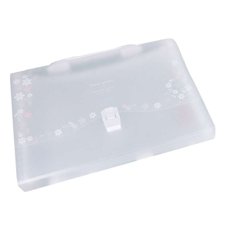 得力风琴包13格大容量A4学生用多层文件夹袋手提卷子分类收纳盒试卷夹多功能小清新高中生插页资料册分页72544