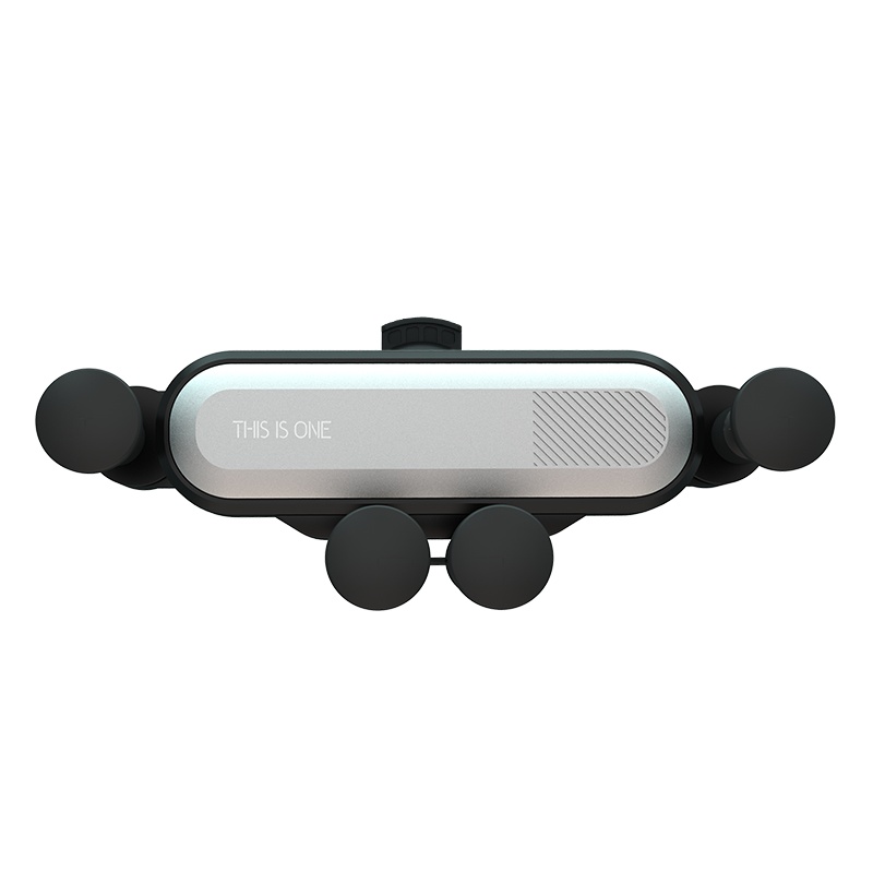 COY车载手机支架汽车导航支架出风口卡扣式重力通用支架华为小米苹果 一条重力车载支架(月光银)