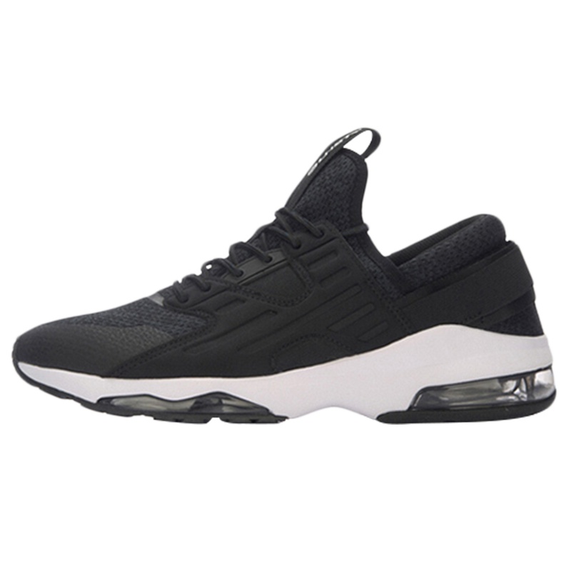 李宁男士系带低帮全掌气垫一体织潮流休闲运动鞋休闲鞋