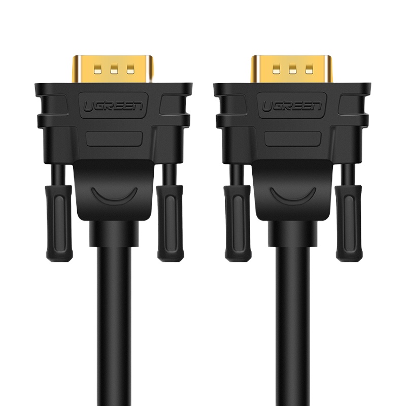 绿联(Ugreen) 11163工程级VGA线高清视频转接线 笔记本电脑主机连接投影仪电视显示器vga3+6 铜芯10米