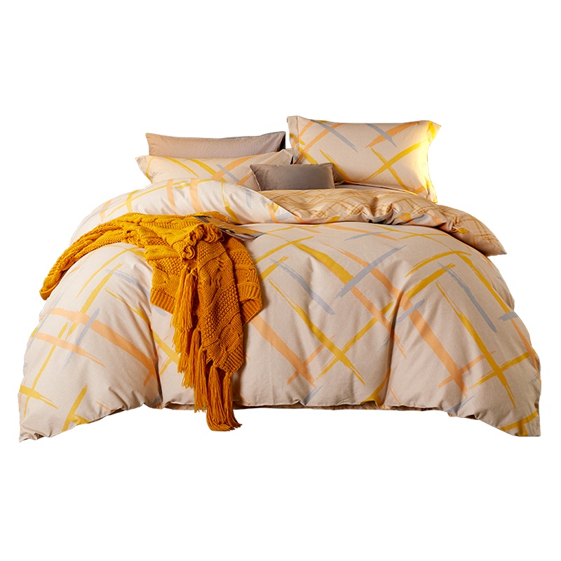 博洋家纺 磨毛四件套全棉纯棉冬季加厚床上用品秋冬被套厚床单被单