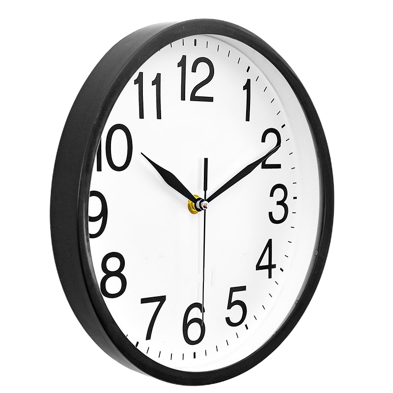 中锐智采 12英寸挂钟 黑色