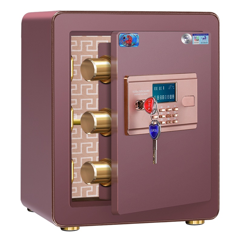 虎牌保险箱家用保险柜办公 3C认证40厘米高FDX-A/D40.I 电子保险箱/柜全钢电子密码广州