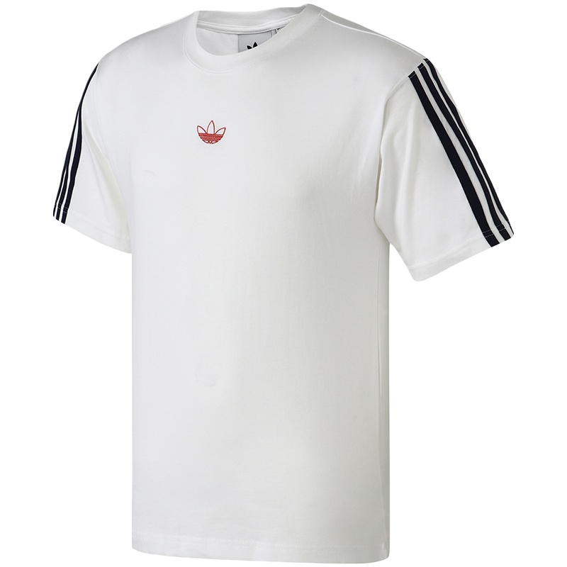 adidas阿迪达斯三叶草男装王嘉尔同款运动服小LOGO短袖T恤DV3260