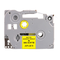 格之格ND-BR TZZ621P标签色带 带芯片适用兄弟PT-E115标签打印机色带 9mm*8m 黄底黑字