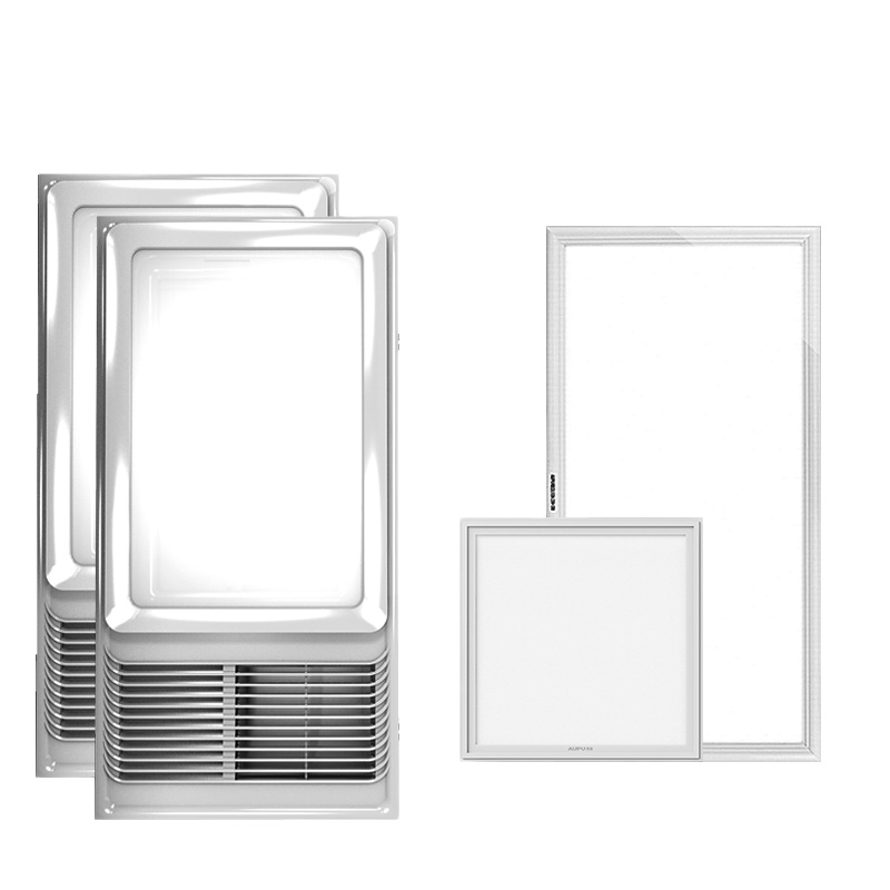 奥普风暖智能卫生间浴霸A6-C*2+方灯+长灯 浴室多功能暖风机 集成吊顶式普通吊顶式 浴霸灯具照套餐 取暖器 暖风模块