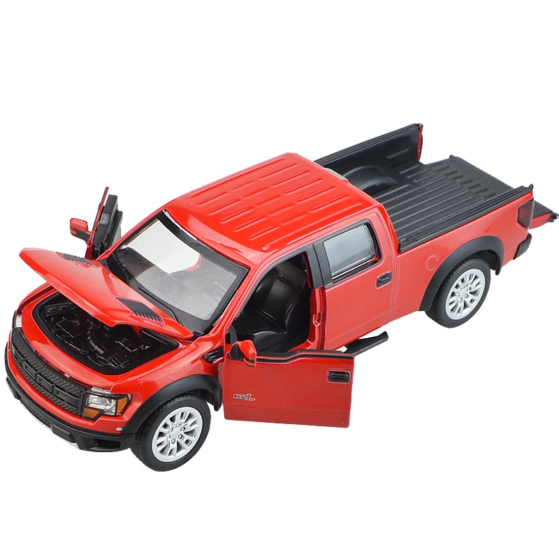 彩珀1:34福特F150皮卡车玩具儿童玩具声光合金回力玩具小汽车模型男孩宝宝礼物 颜色随机