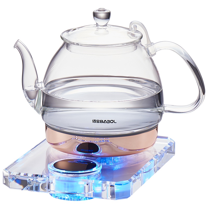 Babol/佰宝 DCH-711电子茶炉 家用玻璃烧水壶恒温自动断电办公室煮茶热水壶保温一体底盘加热壶体国产温控器