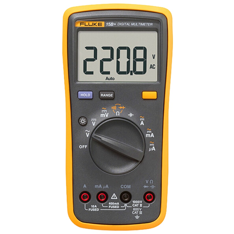 福禄克（FLUKE） F15B+ 数字万用表 掌上型多用表自动量程带背光仪器仪表
