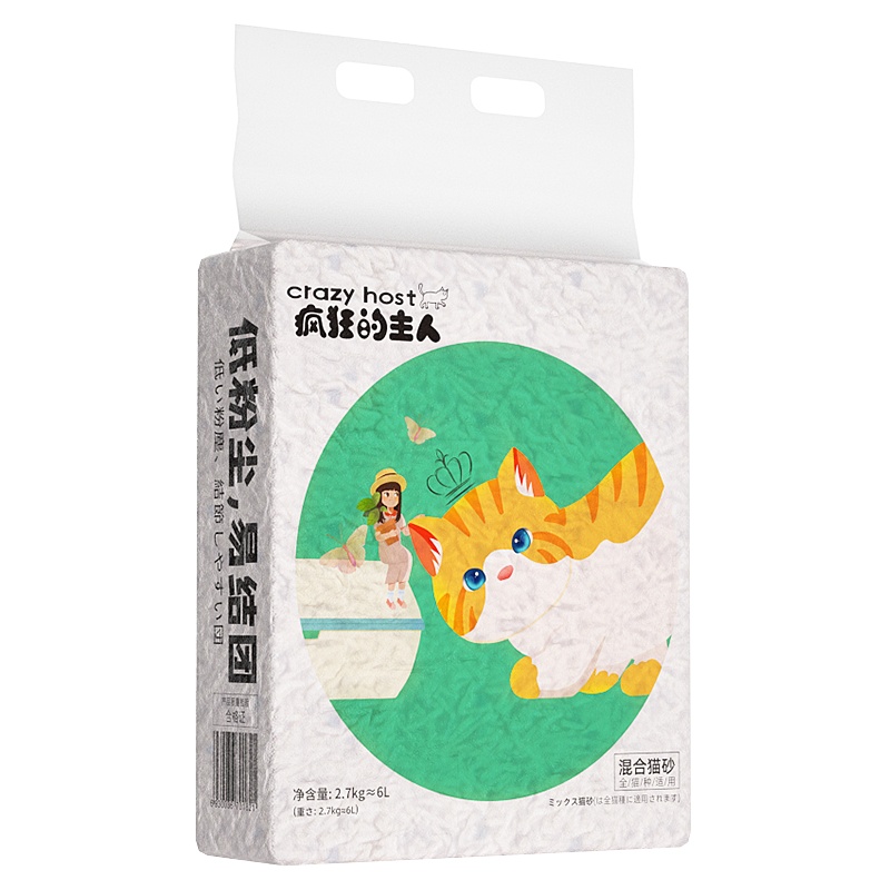 疯狂的主人 混合猫砂5.4kg
