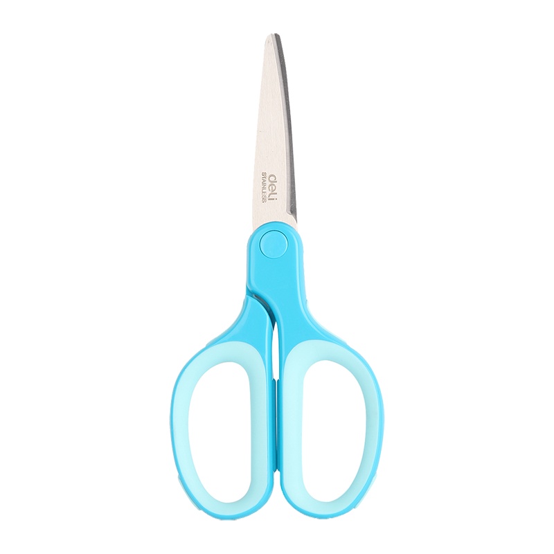 得力(deli)6050剪刀2把 办公文具剪刀 小学生儿童手工DIY裁纸刀小剪子 颜色随机