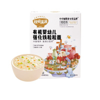 秋田满满有机婴幼儿强化铁粒粒面160g 宝宝面条有机营养果蔬面辅食儿童营养细面条